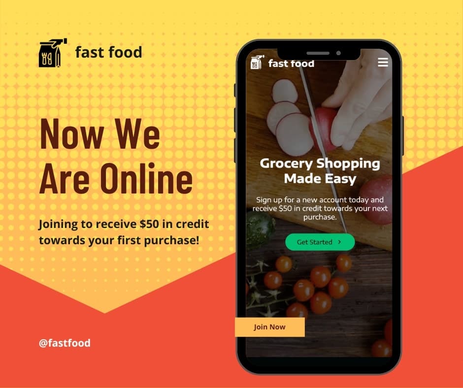 Fast Food Landing Page screenshot